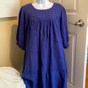 Navy 3/4 sleeve dress